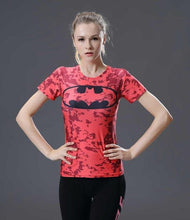 Summer Women Compression T Shirt Marvel