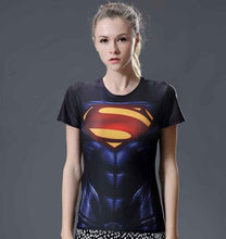 Summer Women Compression T Shirt Marvel