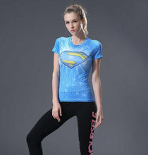 Summer Women Compression T Shirt Marvel