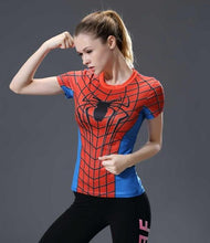 Summer Women Compression T Shirt Marvel