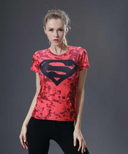 Summer Women Compression T Shirt Marvel