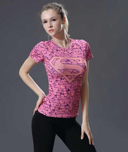 Summer Women Compression T Shirt Marvel
