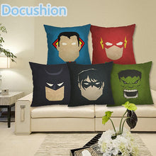 Fashion Cartoon Style Home Decorative Cushion Cover Marvel Heroes Printed Throw Pillows Car Home Decor Cushion cover Decor
