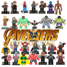 Avengers 3 Infinity War Action Figure Black Panther Thanos Hulk Gamora Building Blocks Compatible with LegoINGlys Marvel Toys