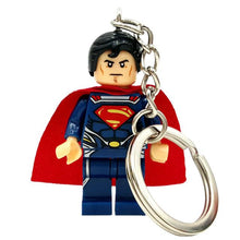 Marvel Super Hero Keychains Single Sale figure Superman Mr Fantastic Cyclops Arrow The Falcon Key Ring Blocks Toys For Childen