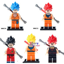 Single star wars super heroes Dragon Ball Z Goku Son Vegeta Master Roshi Figures building blocks model toys for children kits
