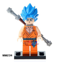Single star wars super heroes Dragon Ball Z Goku Son Vegeta Master Roshi Figures building blocks model toys for children kits