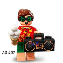 Single Super Hero BATMAN MOVIE Series Figure Jor-El Batgirl Zan Jayna General Zod Black Canary building blocks toy for children