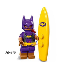 Single Super Hero BATMAN MOVIE Series Figure Jor-El Batgirl Zan Jayna General Zod Black Canary building blocks toy for children