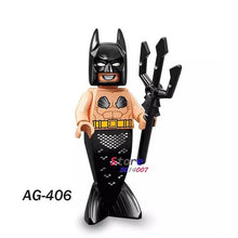 Single Super Hero BATMAN MOVIE Series Figure Hugo Strange Robin Clock King Alfred Joker building blocks toy for children