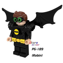 Single Super Hero BATMAN MOVIE Series Figure Hugo Strange Robin Clock King Alfred Joker building blocks toy for children