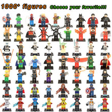 Super Heroes Marvel Figures Captain American The Hulk Spiderman Iron Man LEGOINGLYS Building Blocks Mini Bricks Children Toys