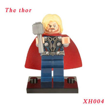 Super Heroes Marvel Figures Captain American The Hulk Spiderman Iron Man LEGOINGLYS Building Blocks Mini Bricks Children Toys