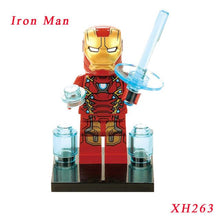 Super Heroes Marvel Figures Captain American The Hulk Spiderman Iron Man LEGOINGLYS Building Blocks Mini Bricks Children Toys