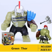 Single Sale Big Hulk Action Dolls Marvel Super heroes Newest Thor figures legoingly Building Blocks Toys For Children gift