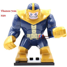 Single Sale Large big sieze Super Heroes Avengers Thanos Hulk Venom Ironman Building Blocks Toys for children brinquedos menino