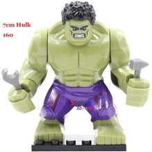 Single Sale Large Big Size Super Heroes Thanos Bane Hulk Venom Ironman  Ninja Dogshank Building Blocks Toys for children