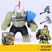 Single Sale Large Big Size Super Heroes Thanos Bane Hulk Venom Ironman  Ninja Dogshank Building Blocks Toys for children