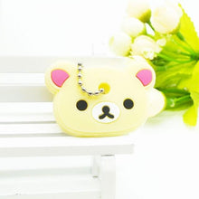 2018  New Anime hello kitty Cartoon Garfield Key Cover cute Garfield  Mario Keychain Marvel Silicone Holder minie key Ring