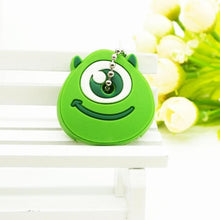 2018  New Anime hello kitty Cartoon Garfield Key Cover cute Garfield  Mario Keychain Marvel Silicone Holder minie key Ring