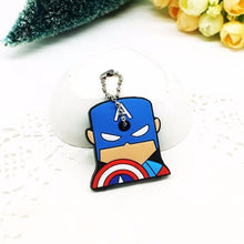 2018  New Anime hello kitty Cartoon Garfield Key Cover cute Garfield  Mario Keychain Marvel Silicone Holder minie key Ring