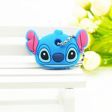 2018  New Anime hello kitty Cartoon Garfield Key Cover cute Garfield  Mario Keychain Marvel Silicone Holder minie key Ring