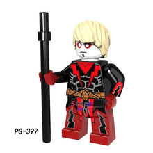 Single Super Hero Reverse Flash Captain America Punisher Iron Man Mendez Parallax Joe Wolverine building blocks toy for children
