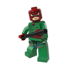 Single Super Hero Reverse Flash Captain America Punisher Iron Man Mendez Parallax Joe Wolverine building blocks toy for children