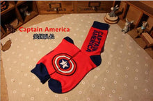 9 Styles Marvel Comics Knee-High Sock Iron Man Captain America The Hulk Batman Superman Spiderman Cartoon Pattern Sports Sock