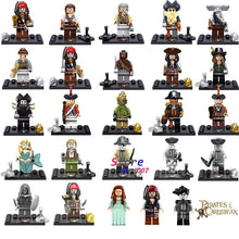 Single Captain Pirates of The Caribbean Jack Sparrow Elizabeth Mermaid David building blocks models bricks toys for children kit