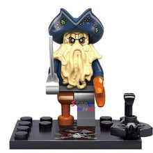 Single Captain Pirates of The Caribbean Jack Sparrow Elizabeth Mermaid David building blocks models bricks toys for children kit