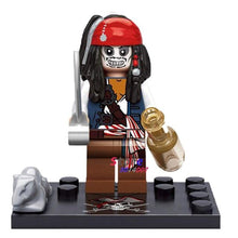 Single Captain Pirates of The Caribbean Jack Sparrow Elizabeth Mermaid David building blocks models bricks toys for children kit