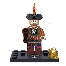 Single Captain Pirates of The Caribbean Jack Sparrow Elizabeth Mermaid David building blocks models bricks toys for children kit