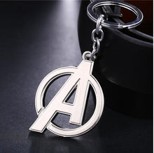 Dropshipping Movie Jewelry Marvel Super Heroes The Avengers Logo Style Metal Pendant Keychains Letter A Key Chain Wholesale