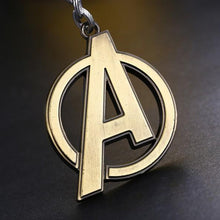 Dropshipping Movie Jewelry Marvel Super Heroes The Avengers Logo Style Metal Pendant Keychains Letter A Key Chain Wholesale