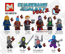 Single super heroes marvel Guardians of the Galaxy Vol. 2 Rocket  Yondu building blocks toys for children kit brinquedos