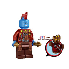 Single super heroes marvel Guardians of the Galaxy Vol. 2 Rocket  Yondu building blocks toys for children kit brinquedos