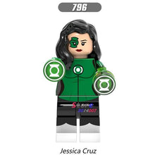 Single Super Hero Green White Lantern Lgdigo Black Hand Saint Walker Jessica Cruz Lex Luthor building blocks toy for children