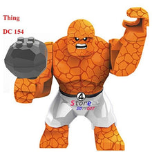Single Sale Large Big Size Marvel Super Heroes Thanos Hulk Venom Ironman  Ninja Dogshank Building Blocks Toys for children