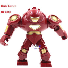 Single Sale Large Big Size Marvel Super Heroes Thanos Hulk Venom Ironman  Ninja Dogshank Building Blocks Toys for children