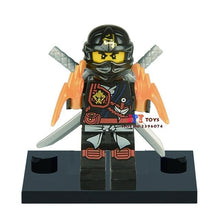 Single Star wars super hero Lloyd Green Ninja Gold Sword weapons building blocks models bricks hobby toys for children kits gift