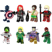 Single Super Hero Marvel Vance Astro Black Widow Heracles Adam Warlock Gamora Amora Wrecker building blocks toy for children