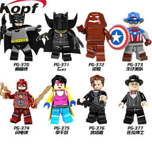 Single Sale Super Heroes X-Men Panther Batman Jubilee Marvel Cowboys America Red Flash Clayface Building Blocks Kids Toys PG8088